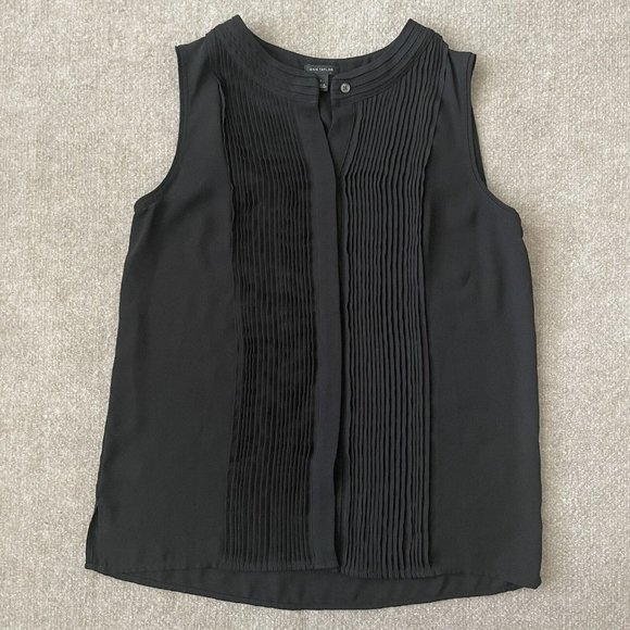Ann Taylor Tops - Ann Taylor Shirt Womens Small Black Sleeveless Blouse Thin Lightweight Top